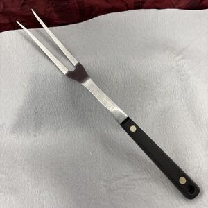 Flint Vanadium 11.5in Carving Serving‎ Grilling Fork Stainless Full Tang Handle